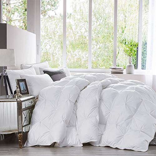 Egyptian Bedding Queen Goose Down Feather Fiber Comforter Duvet Insert