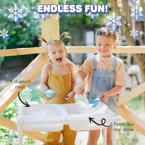 Instant Snow Powder - Artificial Fake Snow for Slime & Decor (Makes 4 Gallons)