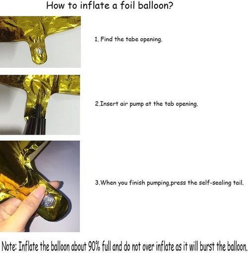 GOER Gold Foil Number 8 Balloons - Giant 42" & 32" Birthday Party Decorations | 3-Pack Set