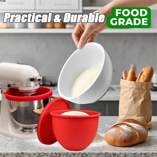 Silicone Mixer Bowl Liners for 5 Qt Tilt-Head Mixers, 3-Pack