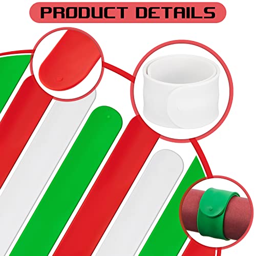 Silicone Wrapping Paper Roll Holder Slap Bands Set, 1x9 Inch Storage
