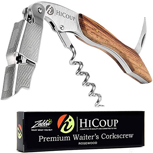 Professional Waiter's Wine Opener & Corkscrew with Foil Cutter - Rosewood