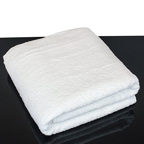 Oversized Turkish Cotton Bath Sheet, 40x80 Inch Heavyweight Towel, White