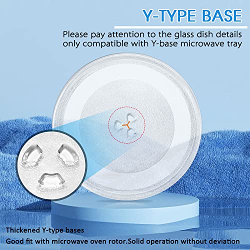 12-Inch Microwave Glass Turntable Plate - Y-Shaped Replacement Tray