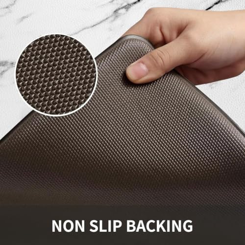 Marble Kitchen Anti-Fatigue Mat, Cushioned Waterproof Standing Desk Rug