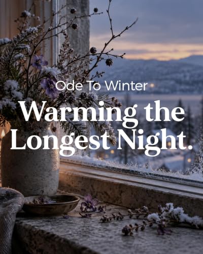 M&SENSE Ode to Winter Large Soy Candle 19.4oz, 110h Burn Time - Holiday Gift
