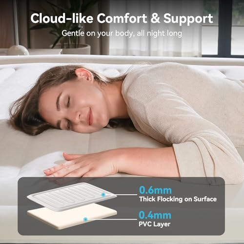 Queen Air Mattress with Rechargeable Pump - 18" Raised Inflatable Air Bed