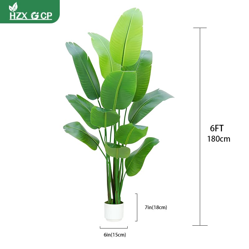 6ft Artificial Bird of Paradise Plant - Lifelike Faux Indoor Decor