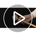 Gold Translucent Diamond Curtain Rod Finials for 3/4 Inch Drapery Rods