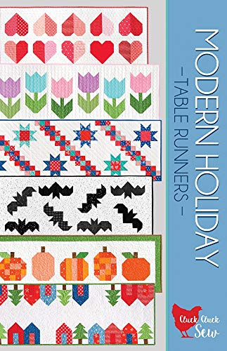 Modern Holiday Table Runner Sewing Pattern Pack for Seasonal Decor