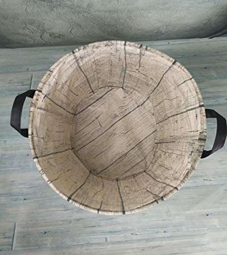 Collapsible Kids Laundry Hamper - Woodland Tree Stump Storage Basket