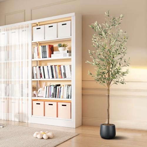 6FT Artificial Olive Tree - Faux Potted Plant for Home Decor