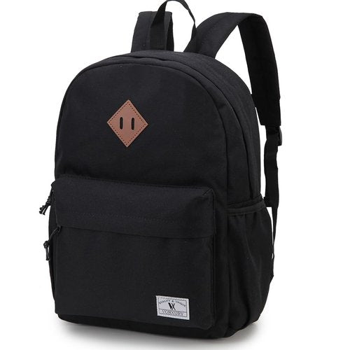 Kids Backpack, Lightweight Toddler Backpack for Age 3-7 Boys,Small Preschool Girls Kindergarten Bookbag with Front Chest Buckle,Black VONXURY