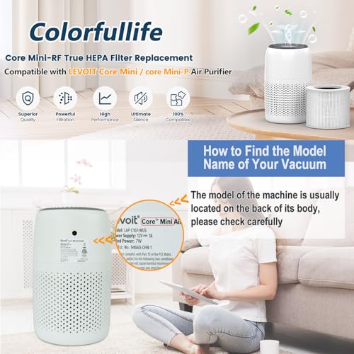 Core Mini Replacement Filter 2-Pack H13 True HEPA for Levoit Air Purifier