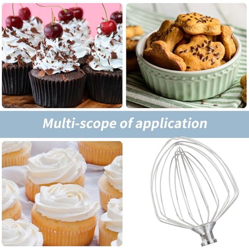 Stainless Steel Whisk Attachment for 7-Quart Lift-Bowl Stand Mixers