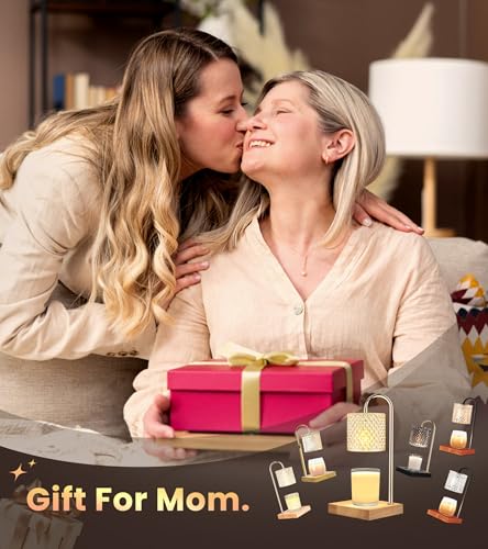 Amber Candle Warmer Lamp with Timer & Dimmer | Electric Wax Warmer