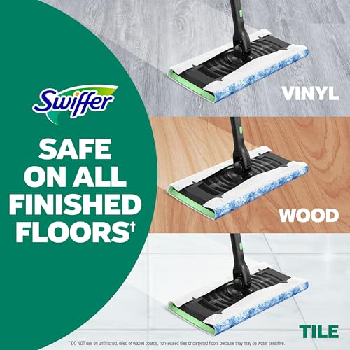 Heavy Duty Wet Mop Cloth Refills, Multi-Surface Floor Pads (30 Count)