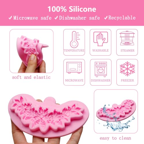 Christmas Pinecone Silicone Molds, 2-Piece Fondant & Chocolate Mold Set