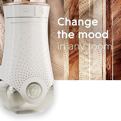Glade PlugIns Refills Air Freshener Starter Kit, Scented and Essential Oils for Home and Bathroom, Cashmere Woods, 3.35 Fl Oz, 1 Warmer + 5 Refills