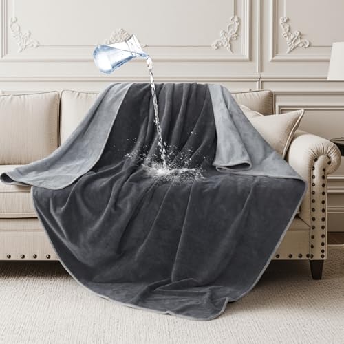 Waterproof Reversible Blanket 40"x60" - Soft Flannel & Coral Fleece