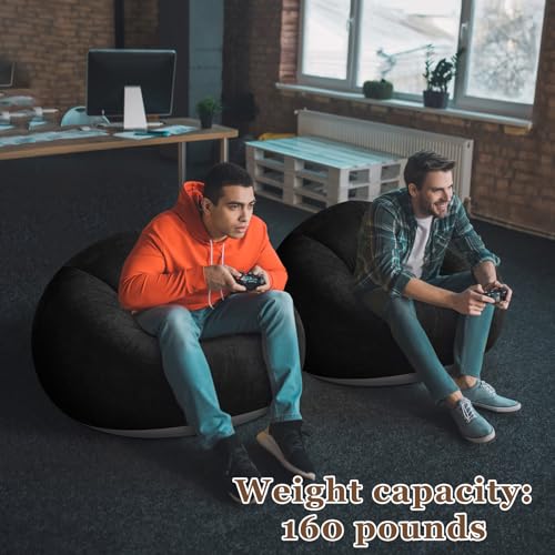 2-Pack Inflatable Bean Bag Chairs, Portable Blow Up Lounge Sofa for Outdoors