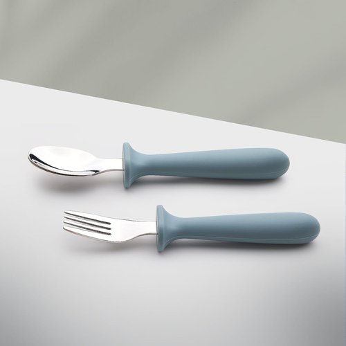 Eascrozn Baby Feeding Set - 2 Pack Silicone Suction Plates & Utensils | BPA Free Toddler Weaning Supplies