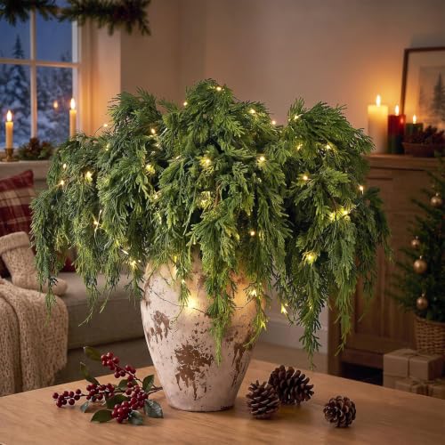 12 Pcs 32" Realistic Cedar Branches for Vase Christmas Decor – GLIDLION