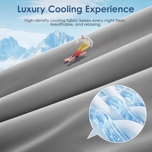 Cooling Comforter Queen Size - Double-Sided Blanket for Hot Sleepers - Lightweight Breathable 80"x90"