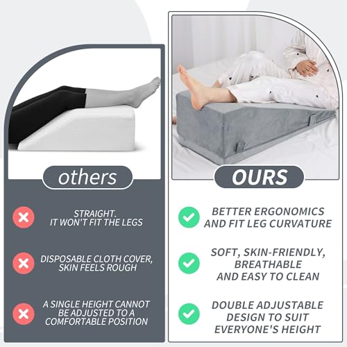 Adjustable Leg Elevation Pillow for Post-Surgery Recovery