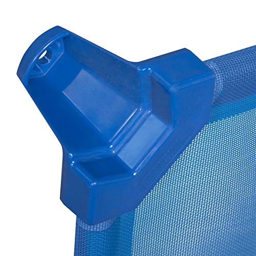 Stackable Toddler Daycare Cots with Sheets, 40-Inch, Blue, 6-Pack
