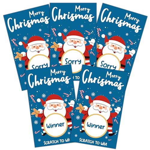 Dr.Baner Santa 2 Christmas Scratch Off Cards Pack of 50 – Family Party Game