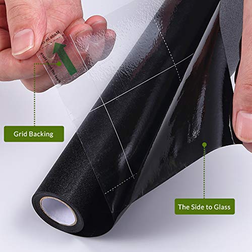 Total Blackout Window Film - 100% Light Blocking Static Cling, 17.7 x 78.7 inches
