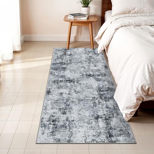 2x5 Washable Runner Rug, Non-Slip Low Pile Carpet for Hallway and Kitchen