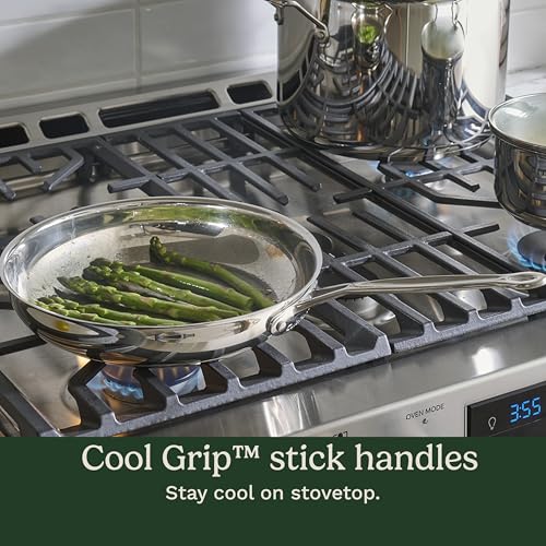 11-Piece Stainless Steel Cookware Set, Induction Compatible Pots & Pans