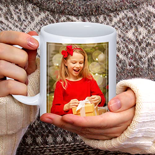 Yephets 12-Pack 11 oz White Ceramic Sublimation Coffee Mugs - Medium DIY Set