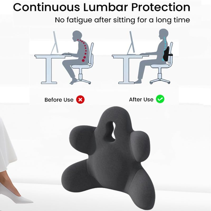 Memory Foam Lumbar Support Pillow for Office & Car Use