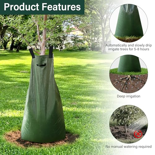 20 Gallon Slow Release Tree Watering Bags, 20 Pack - PVC Drip Irrigation