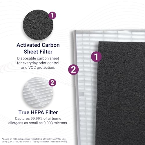 Replacement Air Filter Set True HEPA and Carbon Filters for C535 and 5300-2