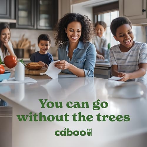 Tree-Free Bamboo Kitchen Paper Towels - Eco-Friendly 2-Ply (8 Family Rolls)