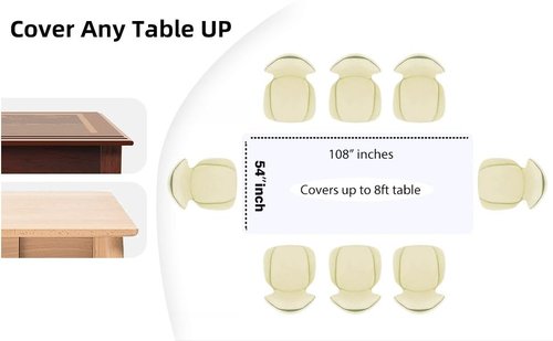 Evershine (12-Pack Heavy Duty Plastic Table Covers Tablecloth (Reusable) (Rectangle 54" X 108", White)