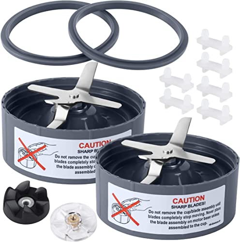 2-Pack 6-Fin Extractor Blender Blade Replacement for 600W and 900W Models