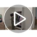 71" Tall Metal Wardrobe Closet with Hanging Rod and Adjustable Shelves, White