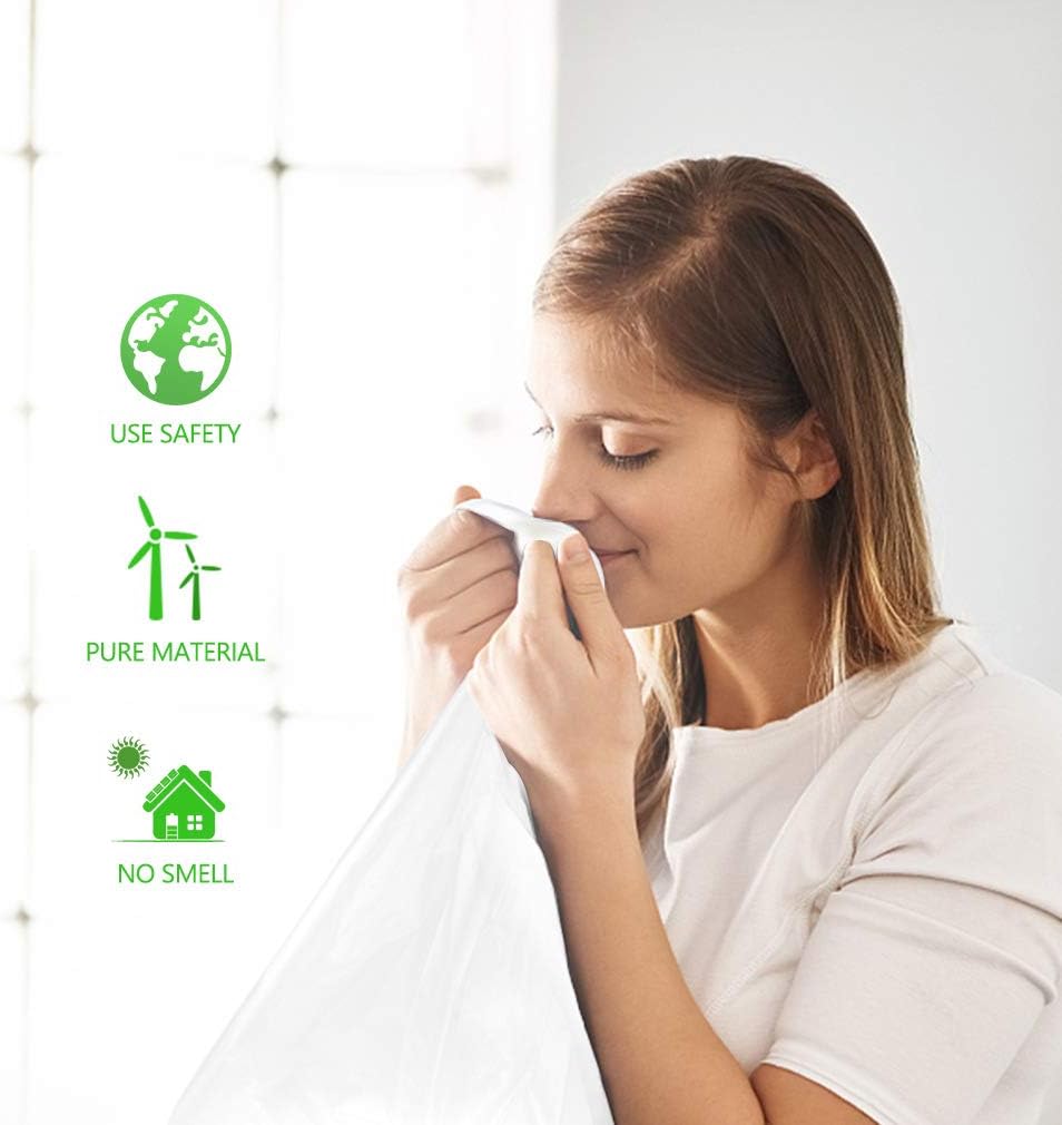 Teivio Small Trash Bags - 4 Gallon Garbage Bin Liners | 200 Count Clear Plastic Bags for Home & Office