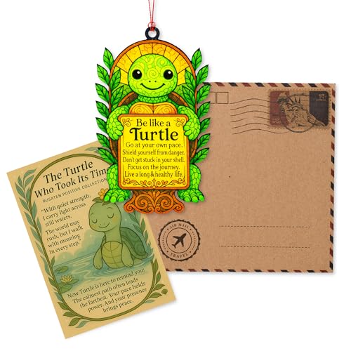 KINGDUHU Positiveturtle Travel Airplane Christmas Ornament - Gift for Travelers