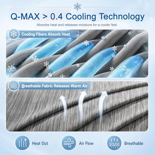 Cooling Blanket for Hot Sleepers - Breathable Queen Size 90"x90"