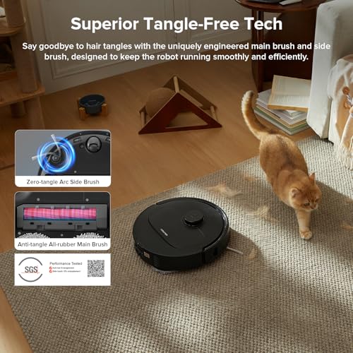Roborock Qrevo Robot Vacuum and Mop, 8000Pa Suction, All-in-One Dock, Black