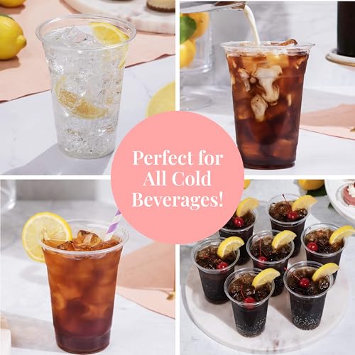 Prestee 400 Clear 16 oz Disposable Plastic Cups - No Lids - Party & Beverageware