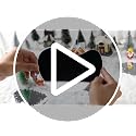 6 Pcs Christmas Village Mirror Lake Set - Curved Acrylic Ponds for Holiday Decor
