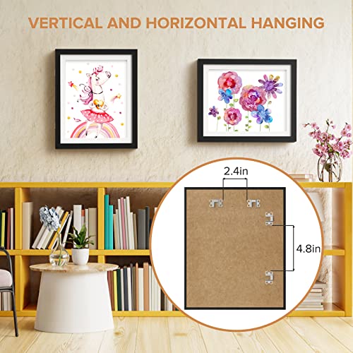 2 Pack Kids Art Frames, Front Opening Display for Artwork, 9x12 Wall Frame