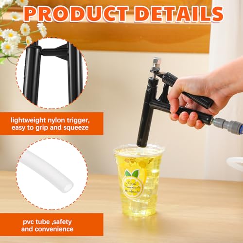 Beverage Gun Dispenser Kit with 6.6ft PVC Tube for Lemonade Stand